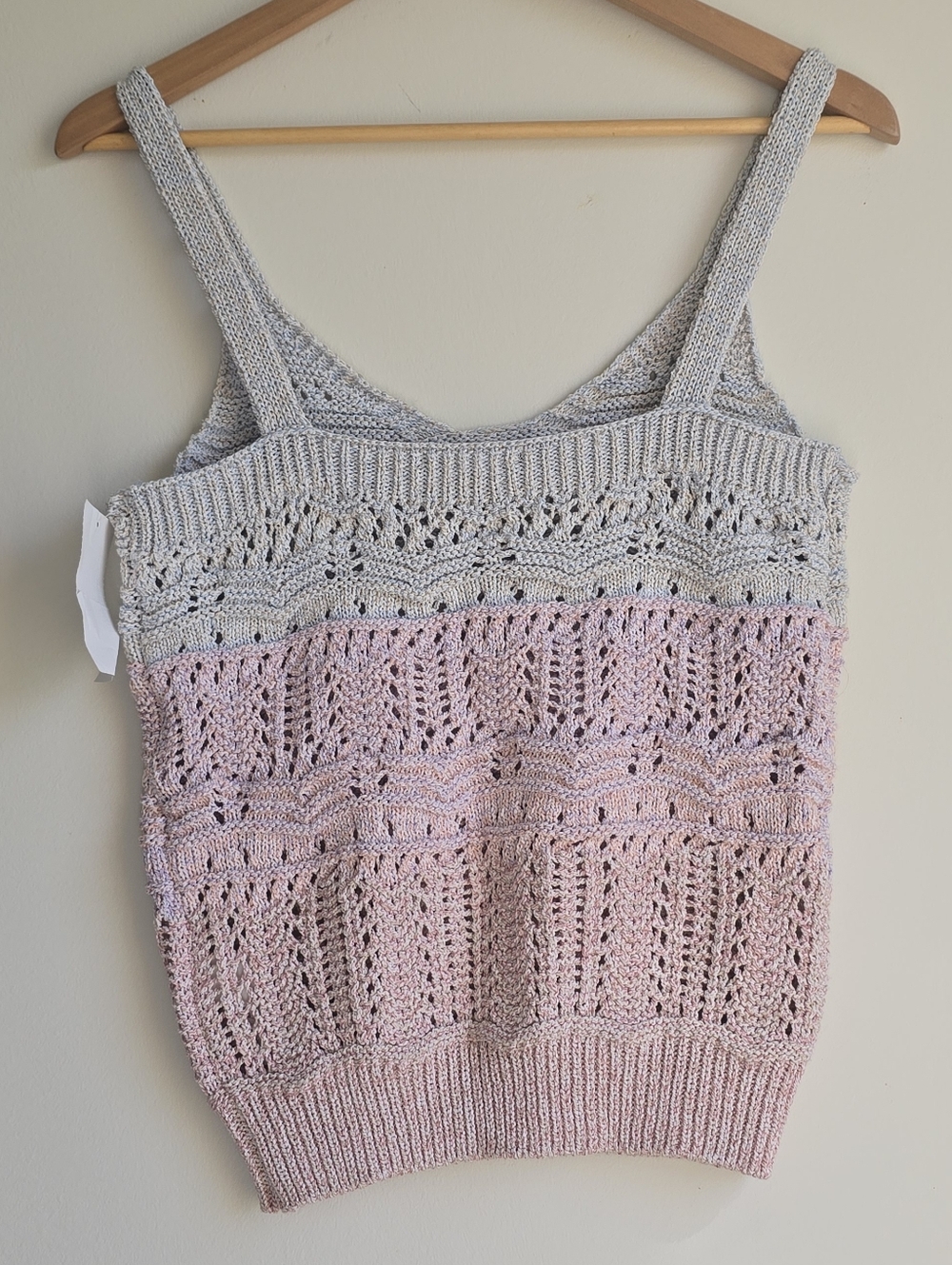 NWT Black Tape Crocheted Knit Tank Size S - Picture 4 of 5